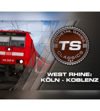 Train Simulator Classic - West Rhine: Cologne - Koblenz Route Add-On DLC Steam Key GLOBAL